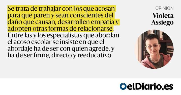 Qué hacemos con quienes acosan