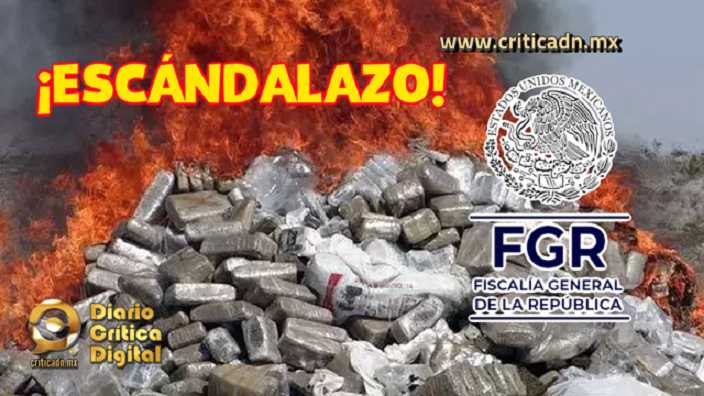 ¡Funcionarios de la FGR quemaron leche en polvo en lugar de una tonelada de cocaína!