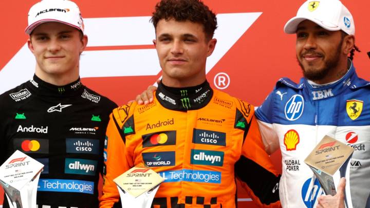 Lewis Hamilton says Oscar Piastri, Lando Norris need to be 'cut-throat' as Max Verstappen joins F1 title fight