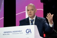 FIFA president Infantino calls on protesters to keep calm at Israel’s soccer games amid peace talks