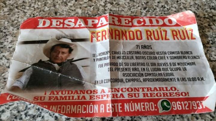 Ganadero desaparecido en Chiapas: familiares denuncian omisión de Fiscalía y vínculos con cárteles