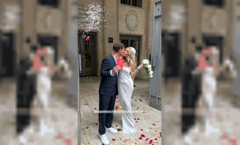 Se casó el Peque Schwartzman con Eugenia De Martino