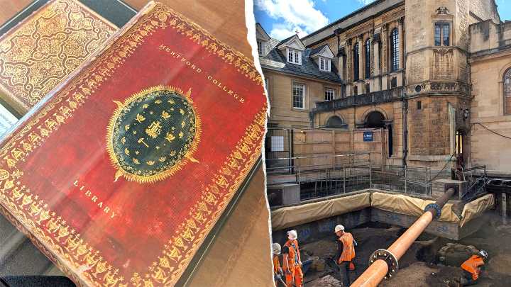 Medieval halls unearthed at Oxford University reveal ancient student life