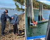 Canoe Capsizes In Port Jefferson Harbor, Officers Rescue Three