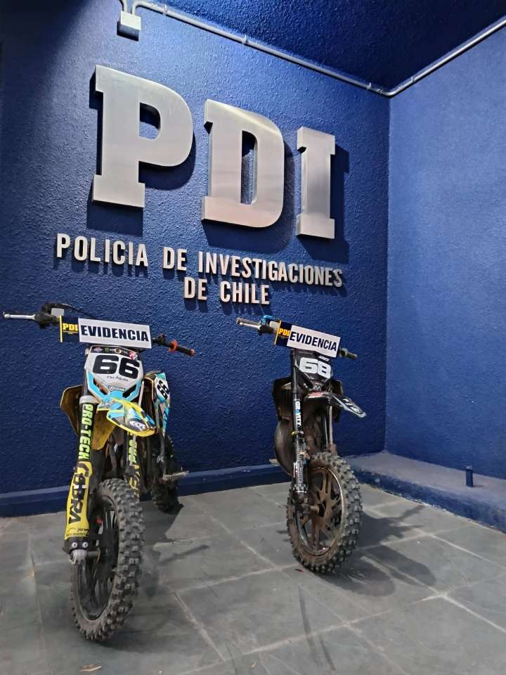 Detectives de la PDI Chillán detienen a implicados en robo que afectó al Campeón Nacional de MX Motocross.