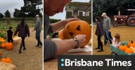 Meghan Markle, Prince Harry and their two kids pumpkin picking and carving