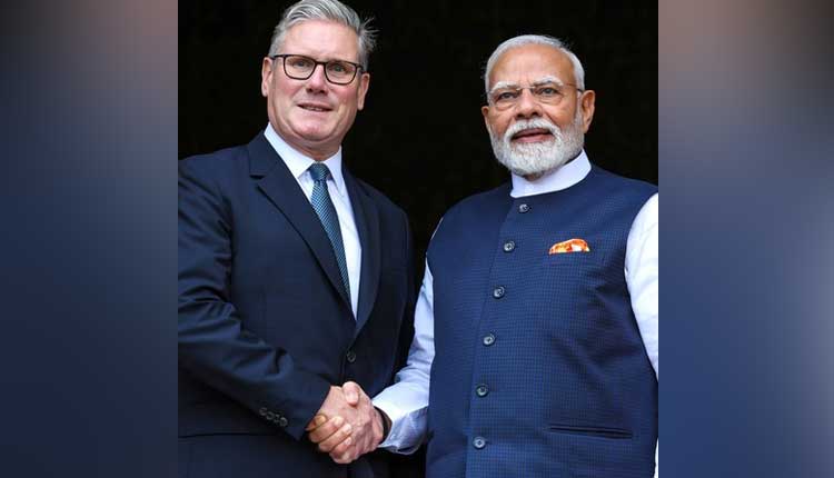 UK PM Keir Starmer Arrives In Mumbai For First Official Visit