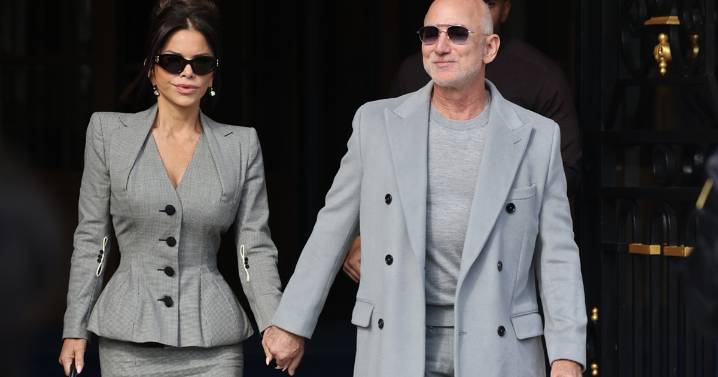 Lauren Sanchez & Jeff Bezos Twinning in Grey Has Fans Feeling a Certain Way