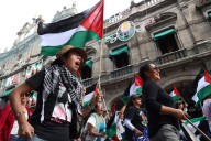 Puebla marcha por Palestina Libre y exige libertad a mexicanos detenidos