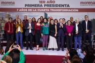 Celebra Morena en CDMX primer año del sexenio de Sheinbaumy siete de la 4T