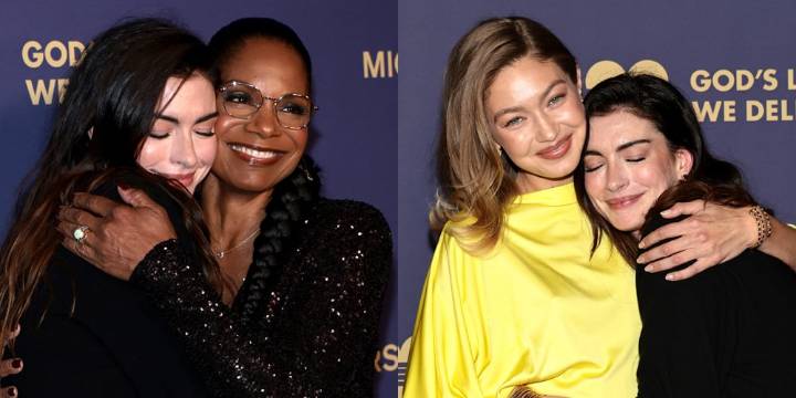 Anne Hathaway Shares Hugs With Audra McDonald & Gigi Hadid at Golden Heart Awards 2025 | Alexa Goodrow, Anna Wintour, Anne Hathaway, Ashtin Earle, Audra McDonald, Ben Platt, Chloe Sevigny, Davis Burle