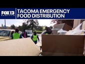 Hundreds line up for food in Tacoma ahead of SNAP cuts