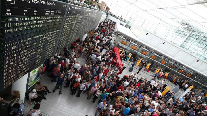 El aeropuerto de Múnich tuvo que cerrar temporalmente por segunda noche por drones