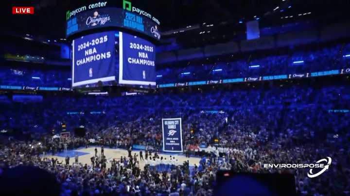 OKC Thunder NBA Championship rings, banner unveiled. Here's what they look like