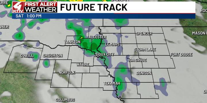 A couple shower chances enter the forecast as the weekend arrives