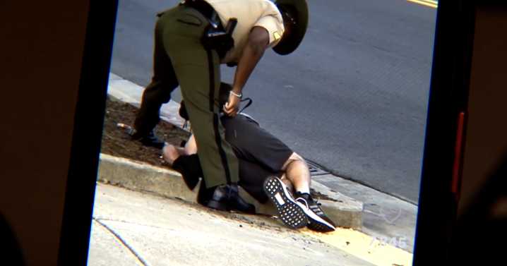 Trooper under investigation after slamming man to the ground while working security