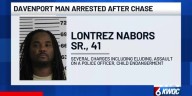 Davenport man damaged squad cars police say