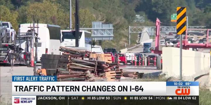 Crews work to shift traffic pattern on I