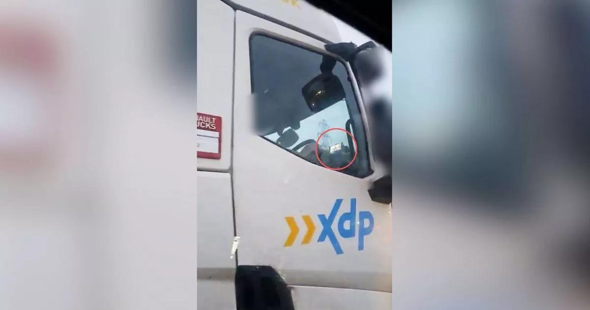 Driver stunned after spotting lorry driver 'doing something inappropriate' on M6