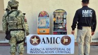 AMIC y Defensa aseguran máquinas tragamonedas en Bácum
