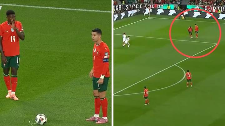 Cristiano Ronaldo y Nuno Mendes hicieron insólito ‘blooper’ en Europa: le dan la vuelta al mundo