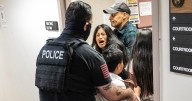 ICE officers shove woman, journalists in separate incidents