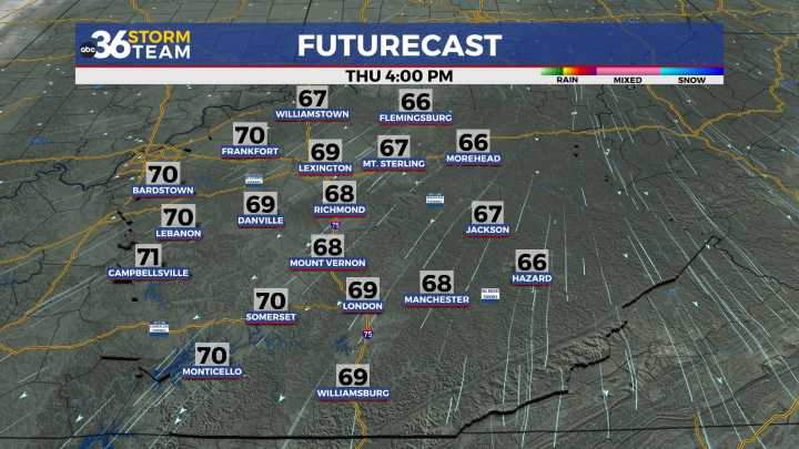 Pleasant temperatures and more dry weather for the late week