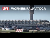 LIVE: Worker's Rally at a DC Airport