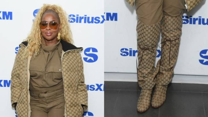 Mary J. Blige Lives Up to Her Boot Queen Fame in Gucci Thigh