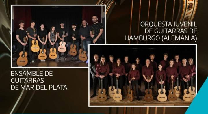 Grupos de guitarra de Mar del Plata y de Hamburgo, en concierto