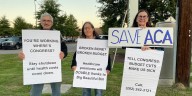 Ralliers in Augusta join nationwide protest, seek lower health care costs