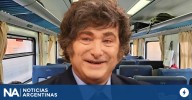 Javier Milei activó un tren VIP para viajar a Pilar y José C. Paz con aire acondicionado y asientos de avión