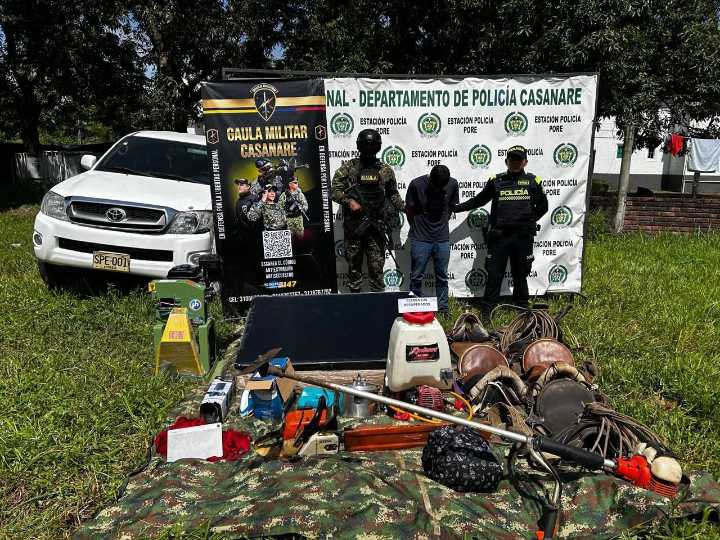 CAPTURAN EN PORE A SUJETO QUE SECUESTRÓ A FINQUERO, ENCERRÓ A JOVEN DE 17 Y HURTÓ MERCANCÍAS Y CAMIONETA