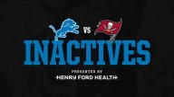 INACTIVES: Lions vs. Buccaneers