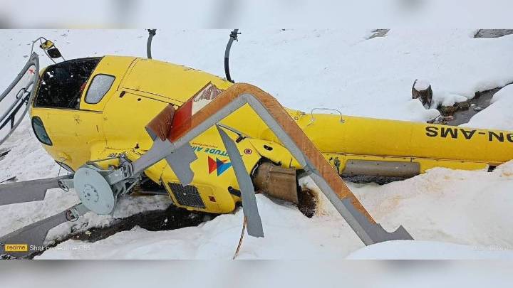 Rescue Helicopter Crashes Near Lobuche Mountain In Mount Everest Region India News