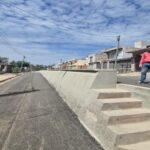 Culminaron obras de muro de contención en calle...