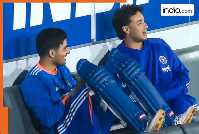 WATCH: Shubman Gill and Abhishek Sharma's playful moments turn rain delay into pure entertainment