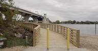 Safer route for walkers and bikers opens beneath Bayview bridge