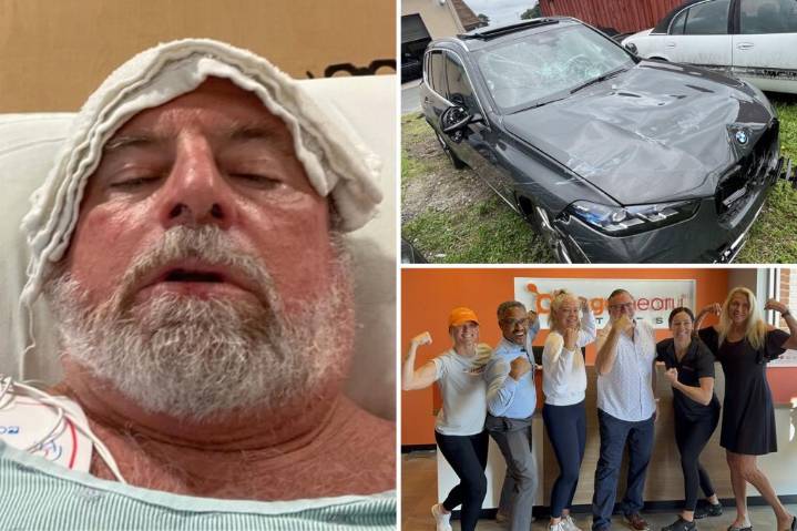 Virginia man experiencing massive heart attack while driving crashes on cardiologist's doorstep in 'miracle' stroke of luck: 'God was there'