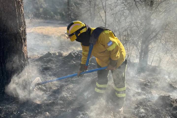 Sigue activo el incendio forestal de Guasapampa: el foco presenta condiciones complejas y de difícil acceso