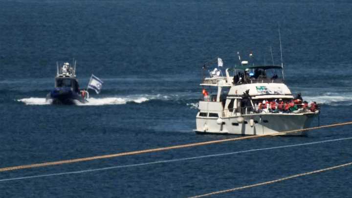 Intercepted Gaza flotilla boats arrive at Israel’s Ashdod port