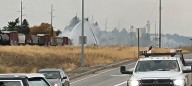 Train fire blocks Trent Avenue between Argonne and Park Road in Spokane Valley