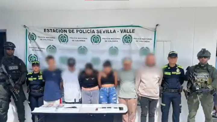 Siete miembros de 'Los Flacos', incluido un cabecilla y un convicto, fueron capturados en el Valle del Cauca; tenían alianzas con las disidencias Farc