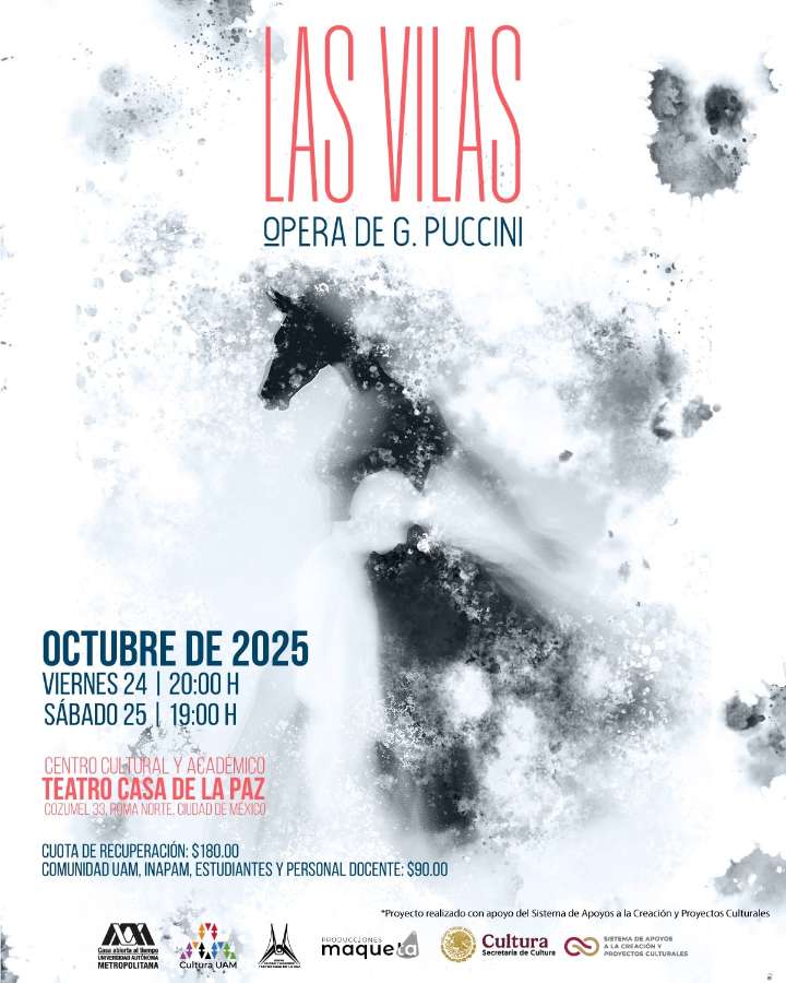 Adaptan la ópera Las Vilas, de Puccini, con toque de leyenda mexicana