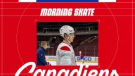 Lines and defense pairings at morning skate