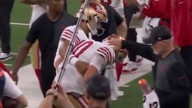 Mac Jones stumbles off field and vomits on sideline during brutal LA Rams clash where he injured knee