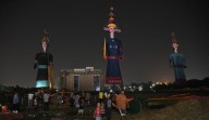 At 181 ft, Tricity’s tallest Ravana effigy in Panchkula