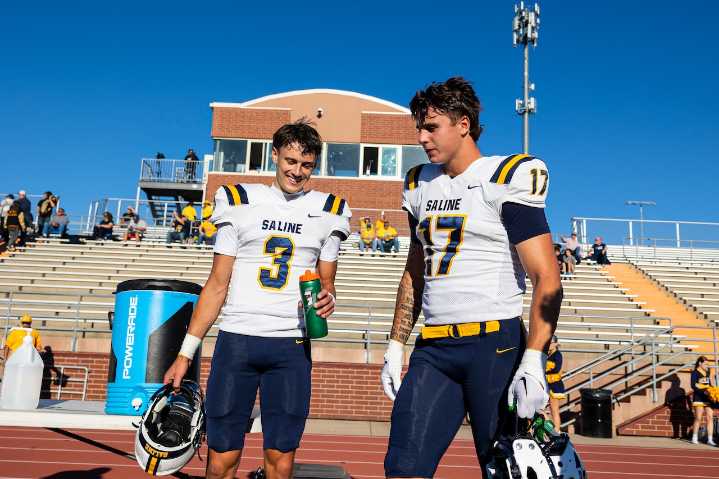 Saline all-state passing duo torches Huron to remain undefeated