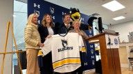 Hall of Fame coach Jim Calhoun applauds new ice hockey programs at St. Joseph