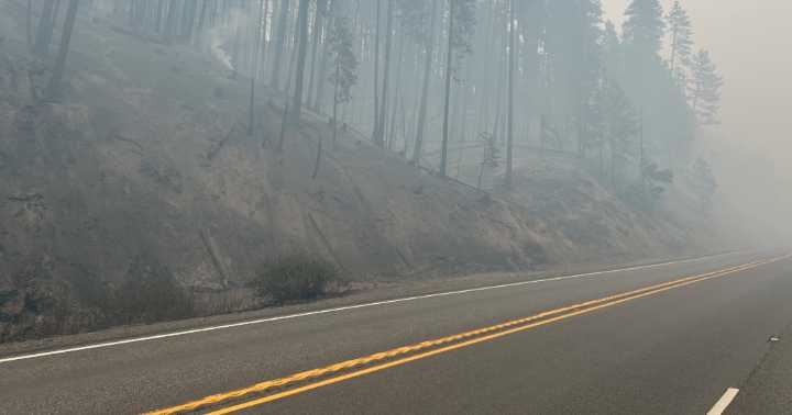 Blewett Pass reopens, pilot car will escort drivers through wildfire area